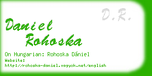 daniel rohoska business card